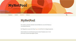 Desktop Screenshot of mynetpool.com