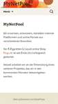Mobile Screenshot of mynetpool.com