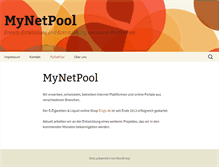 Tablet Screenshot of mynetpool.com